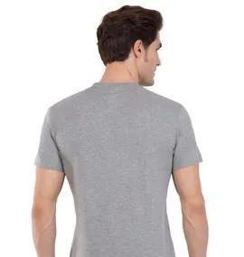 Jockey T-Shirt Round Neck Half Sleeve Grey view 2