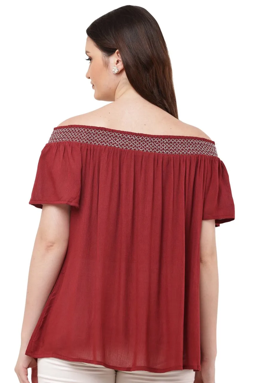 Cold Shoulder Top view 5