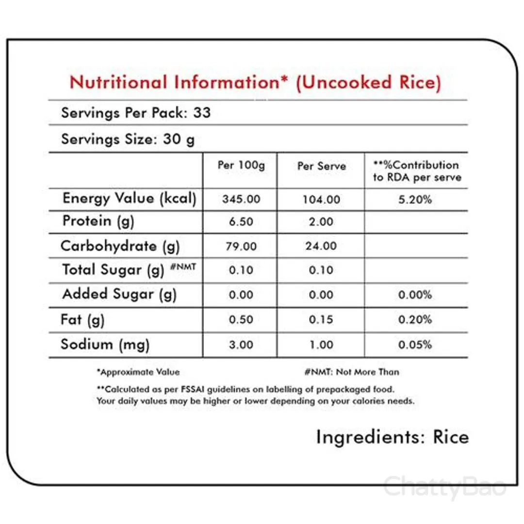 Kohinoor Traditional Authentic Basmati Rice 1 Kg view 3