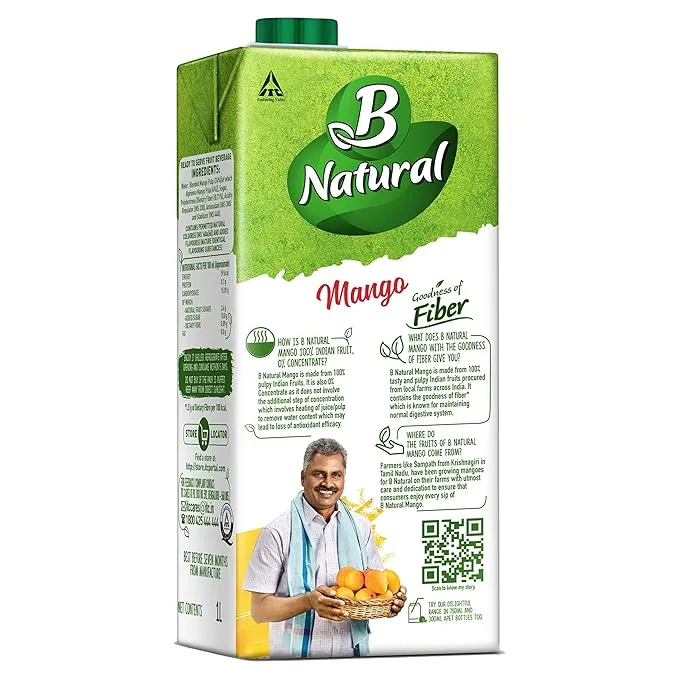 B Natural Mango Juice 125 ml view 2