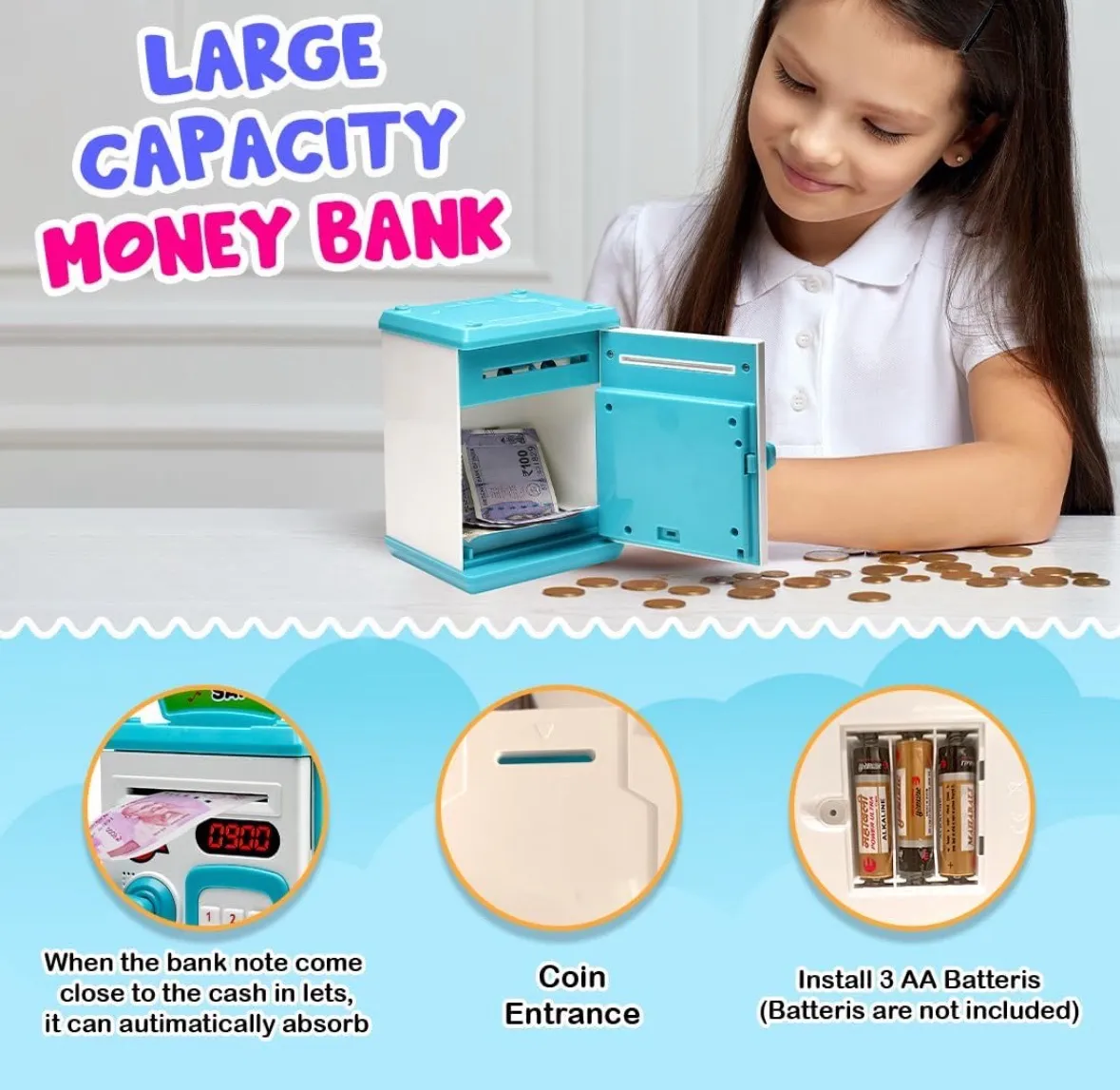 Large Capacity Money Bank view 2