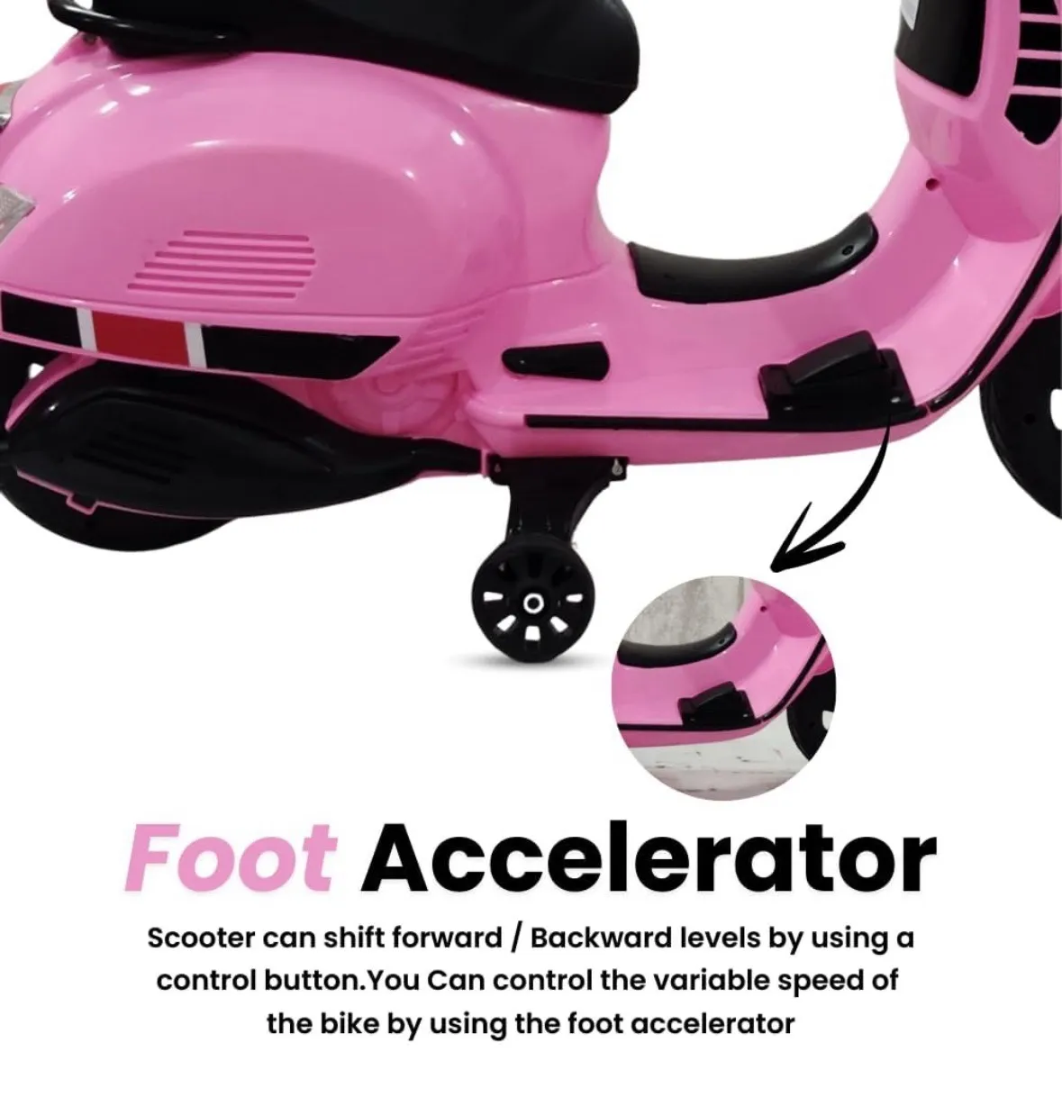 Vespa Kids Battery Scooter view 3