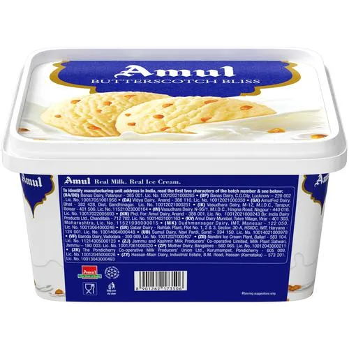Amul Ice Cream - Butterscotch Bliss 1 L view 2