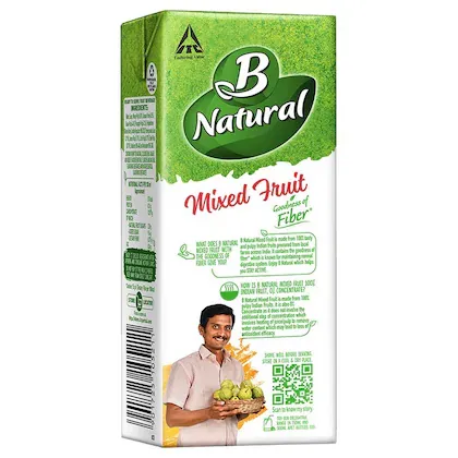 B Natural Mixed Fruit Juice 180 ml view 2
