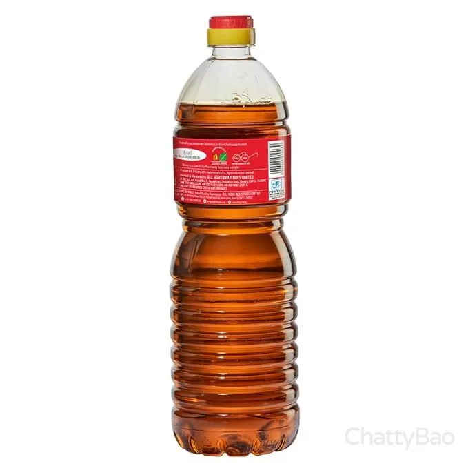 Bail Kolhu Kachi Ghani Mustard Oil Bottle 1 L view 2