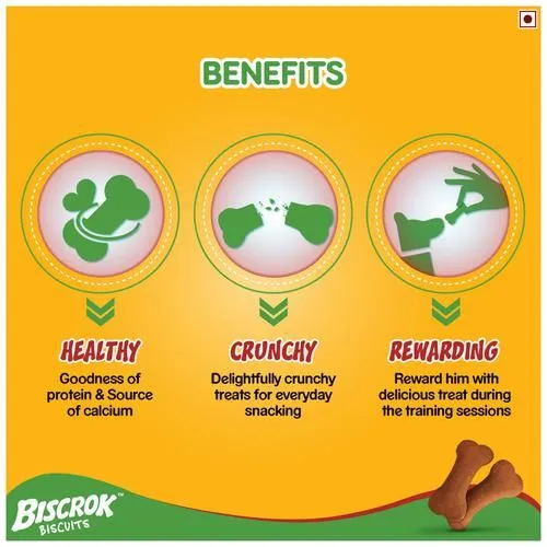 Pedigree Biscrok Biscuits Dog Treat - Lamb Flavour 500 g view 3