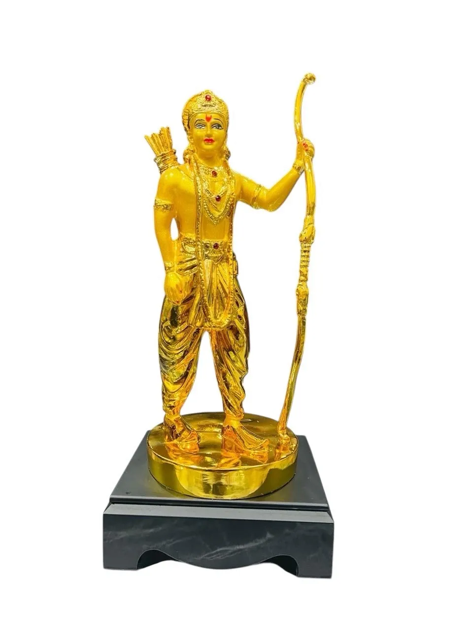 Golden Lord Ram Statue. view 4
