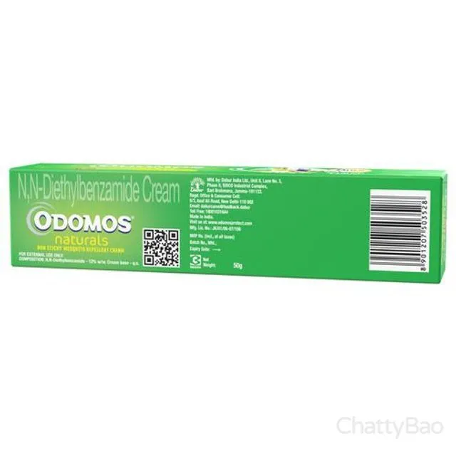 Odomos Naturals Cream - Non-Sticky Mosquito Repellent 50 g view 2
