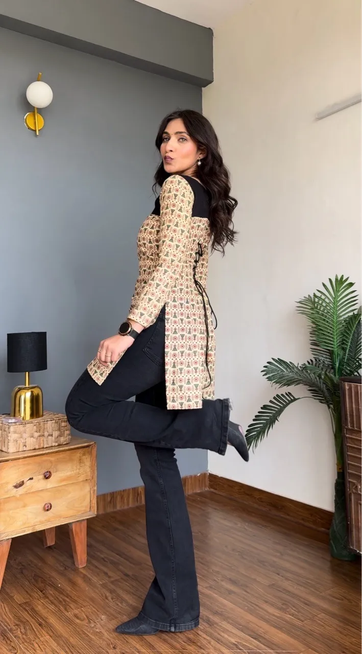 Bohemian Corset Kurti view 4