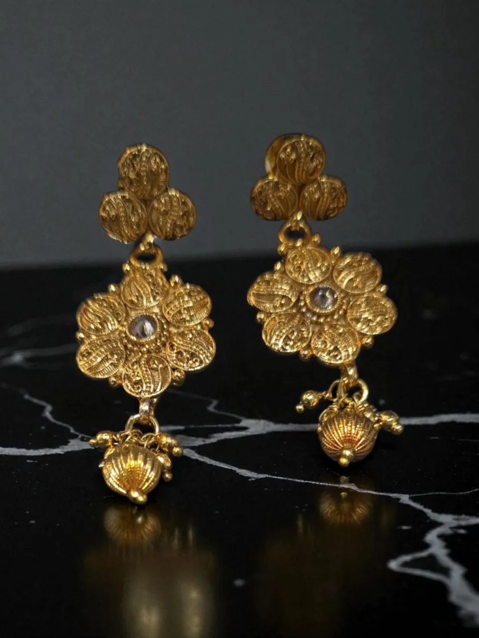 Antique Gold Temple Necklace view 2