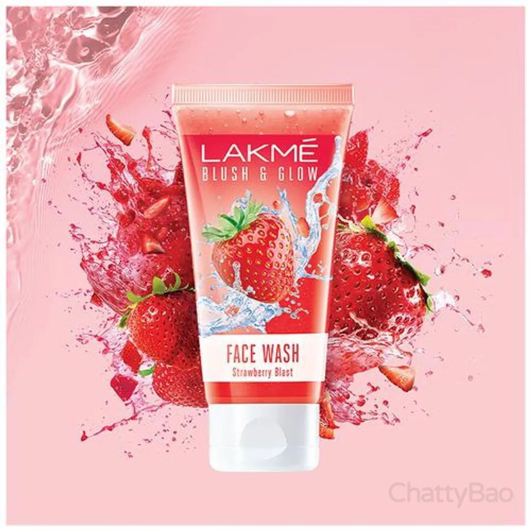 Lakme Blush & Glow Face Wash - Strawberry Blast 50 g view 2