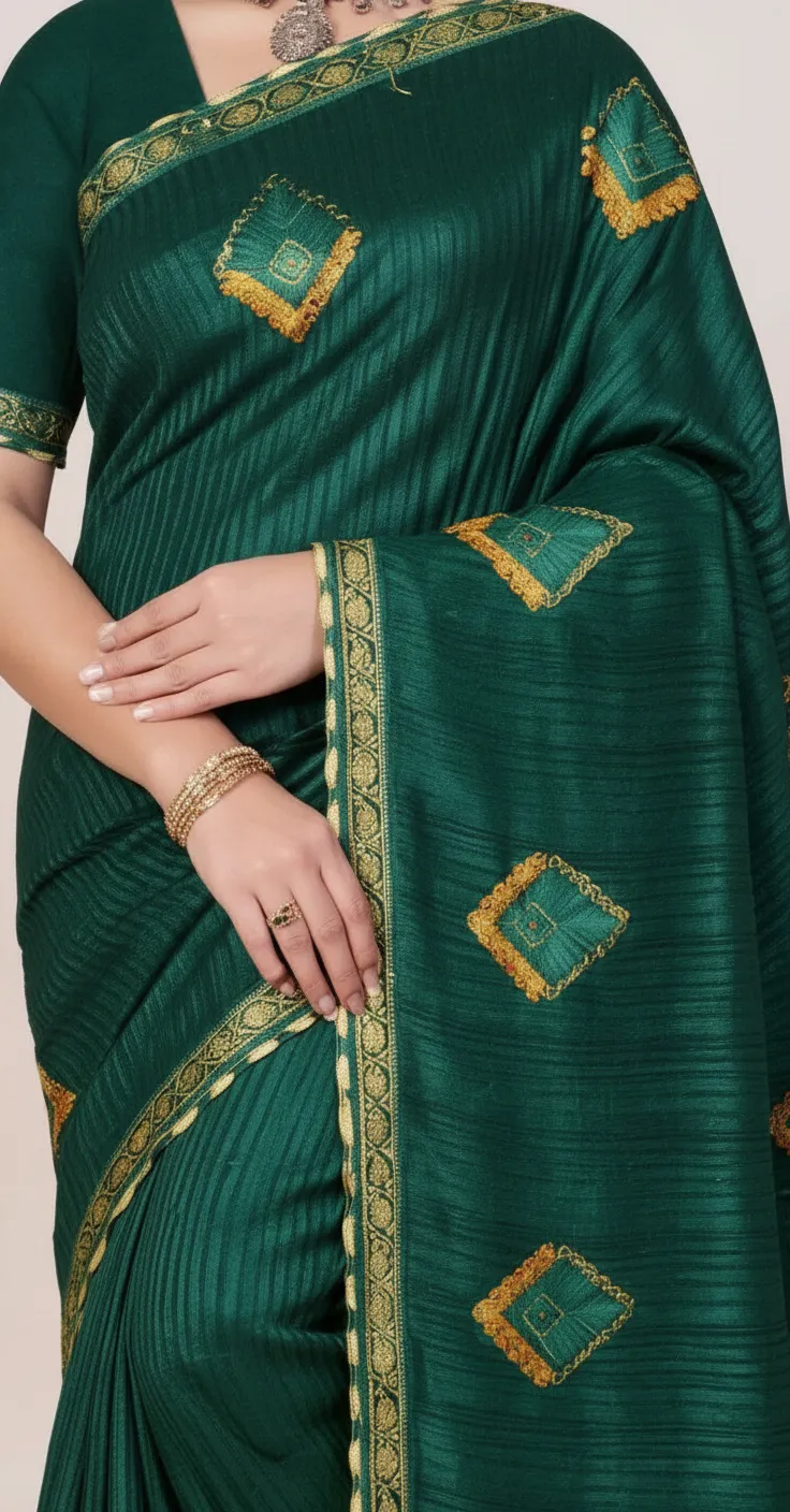 Embroidered Saree.. view 3
