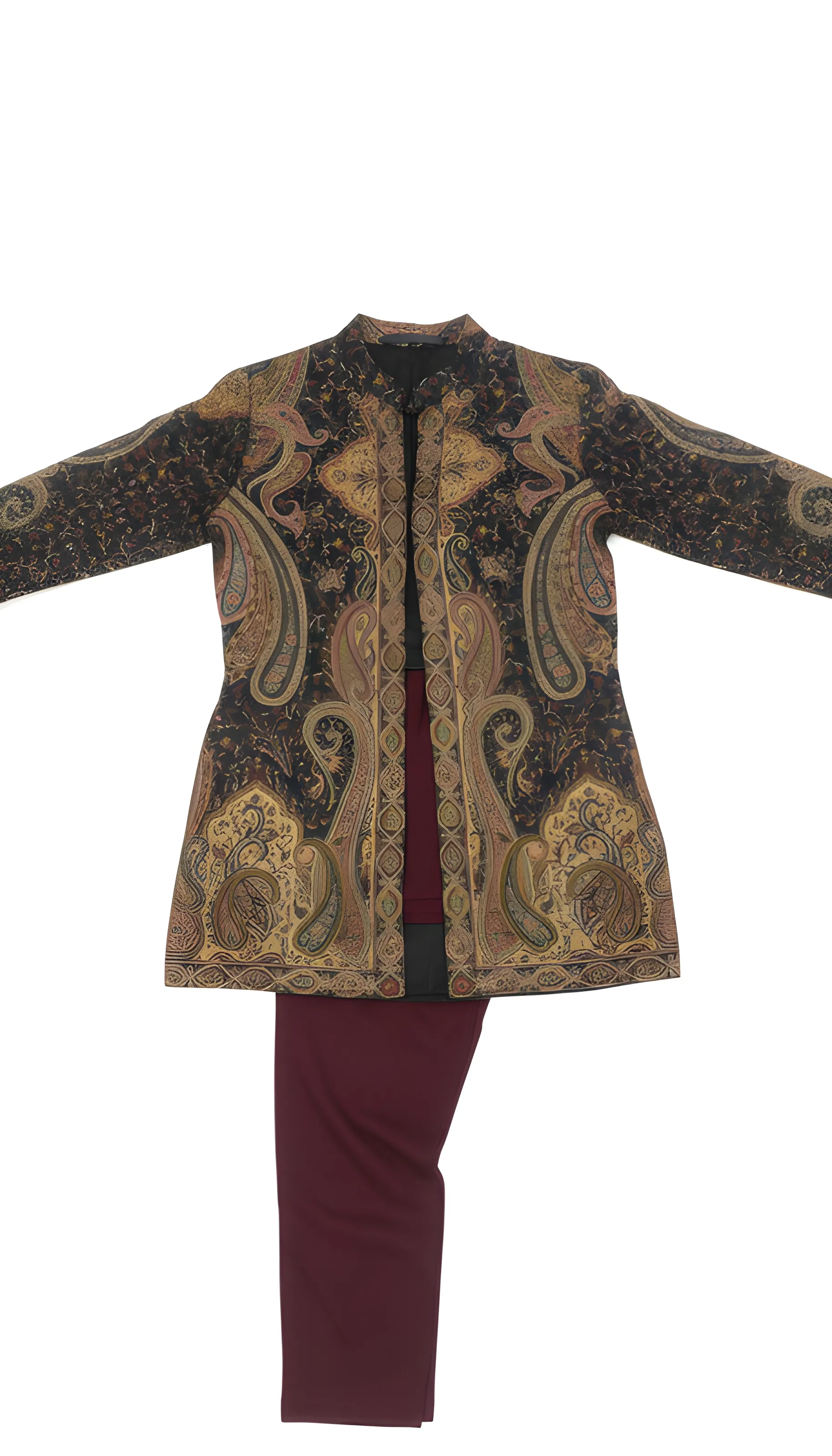 Paisley Print Palazzo Pants view 2