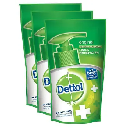 Dettol Liquid Handwash Refill - Original (Pack of 3 x 175 ml each) view 2
