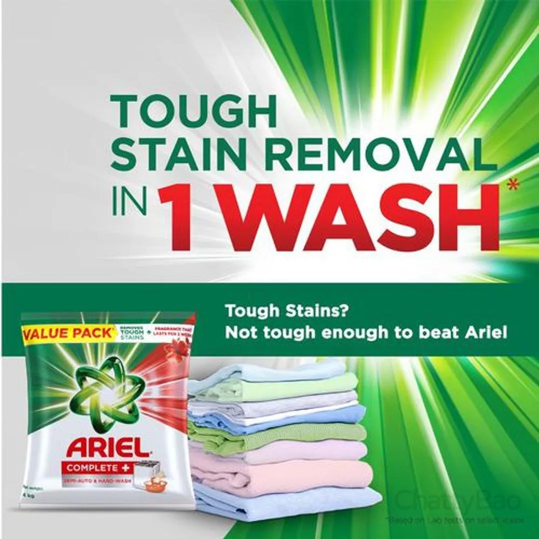Ariel Complete Detergent Washing Powder 1 Kg Get 500 gm Free view 2