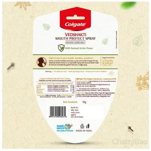 Colgate Vedshakti Mouth Protect Spray 10 g view 2