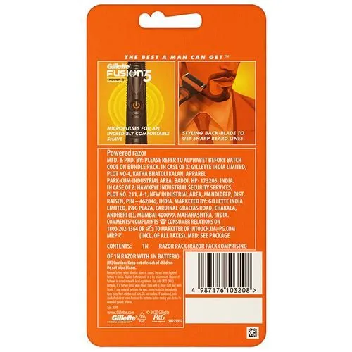 Gillette Fusion Power Razor For Men Perfect Shave & Beard Shape 1 Piece view 3