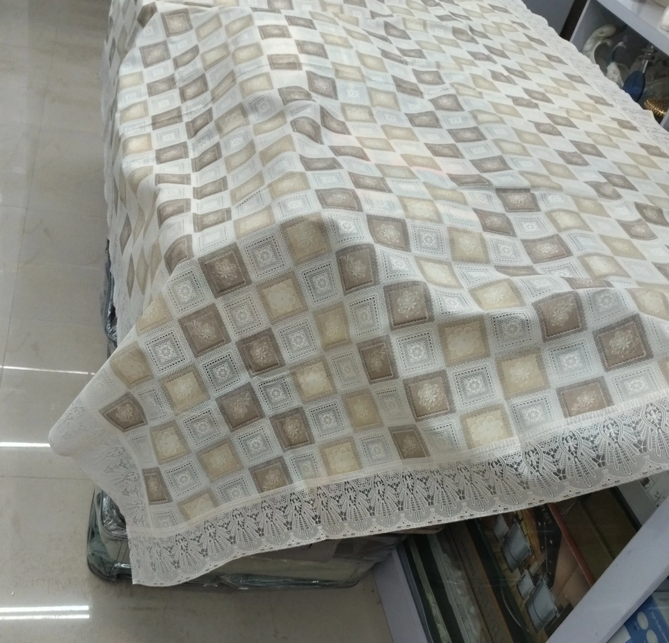 Lace-Patterned Tablecloth view 2
