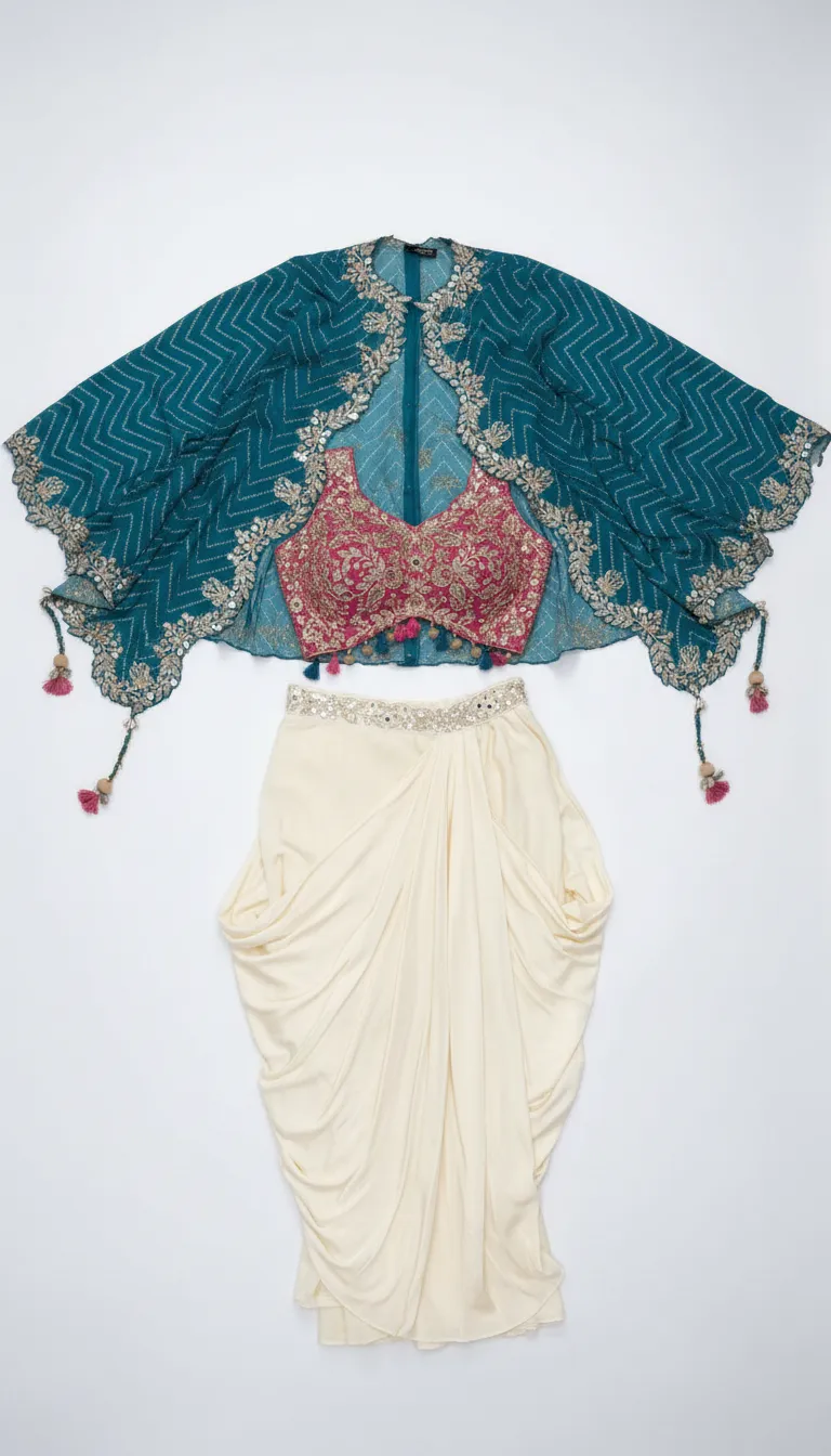 Embroidered Lehenga Set view 2