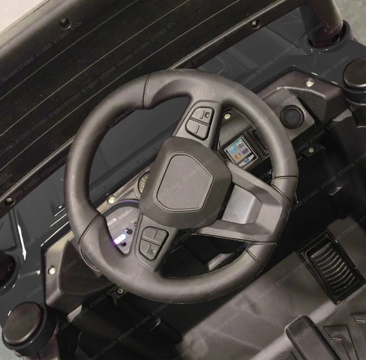 LED Light Up Kids Ride-on Jeep Black view 3
