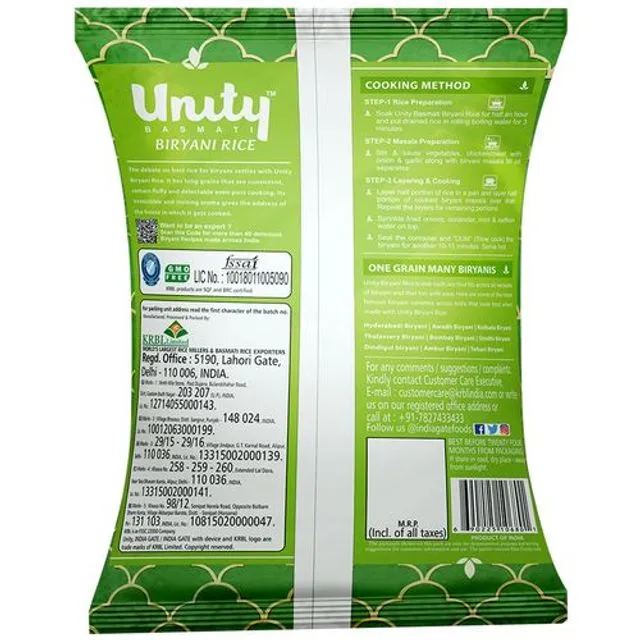 Unity Biryani Basmati Rice 1 Kg view 2