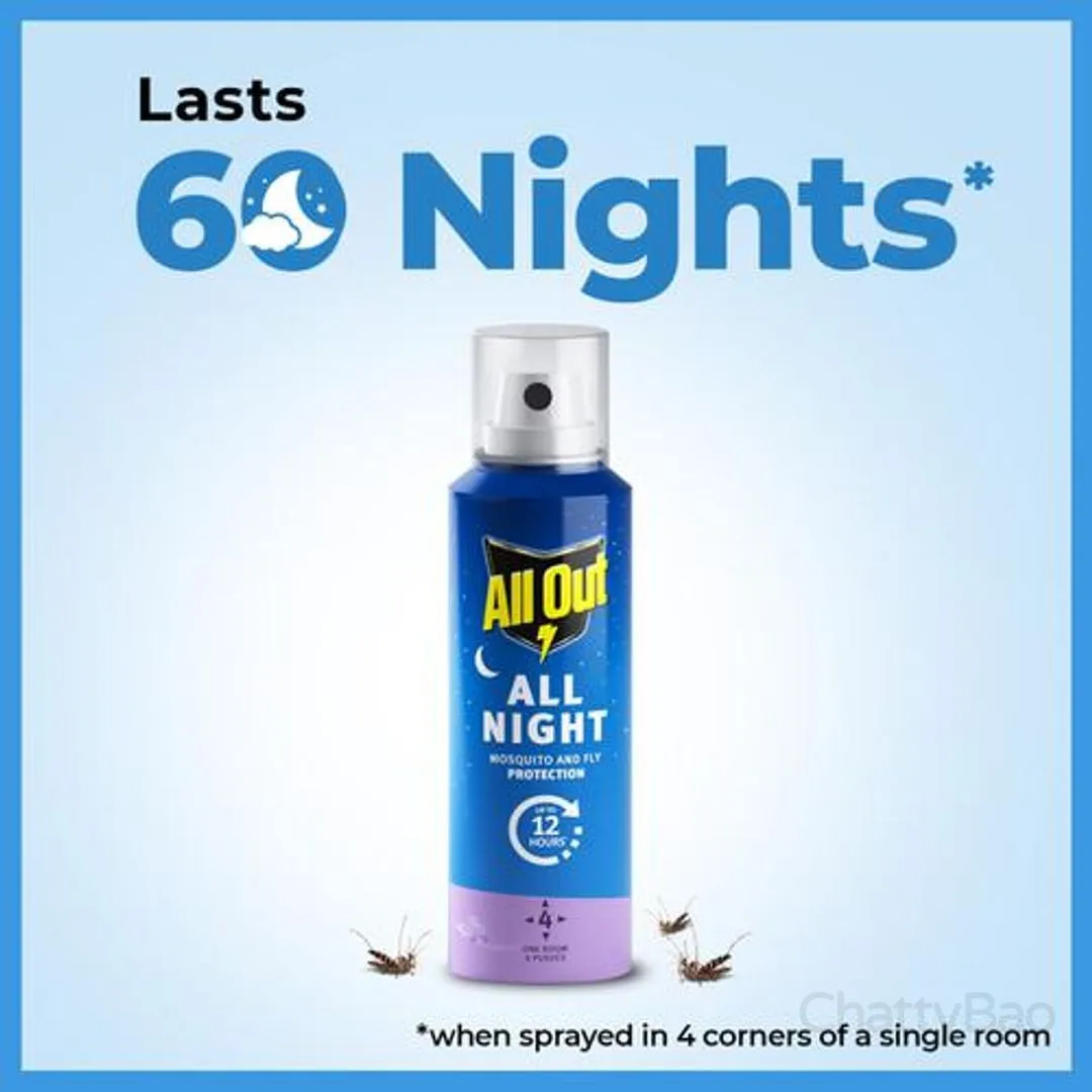 All Out All Night Mosquito Killer Spray - Lasts 60 nights 30 ml view 4