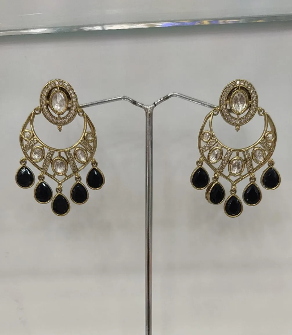 Gold-Tone Chandelier Earrings view 2