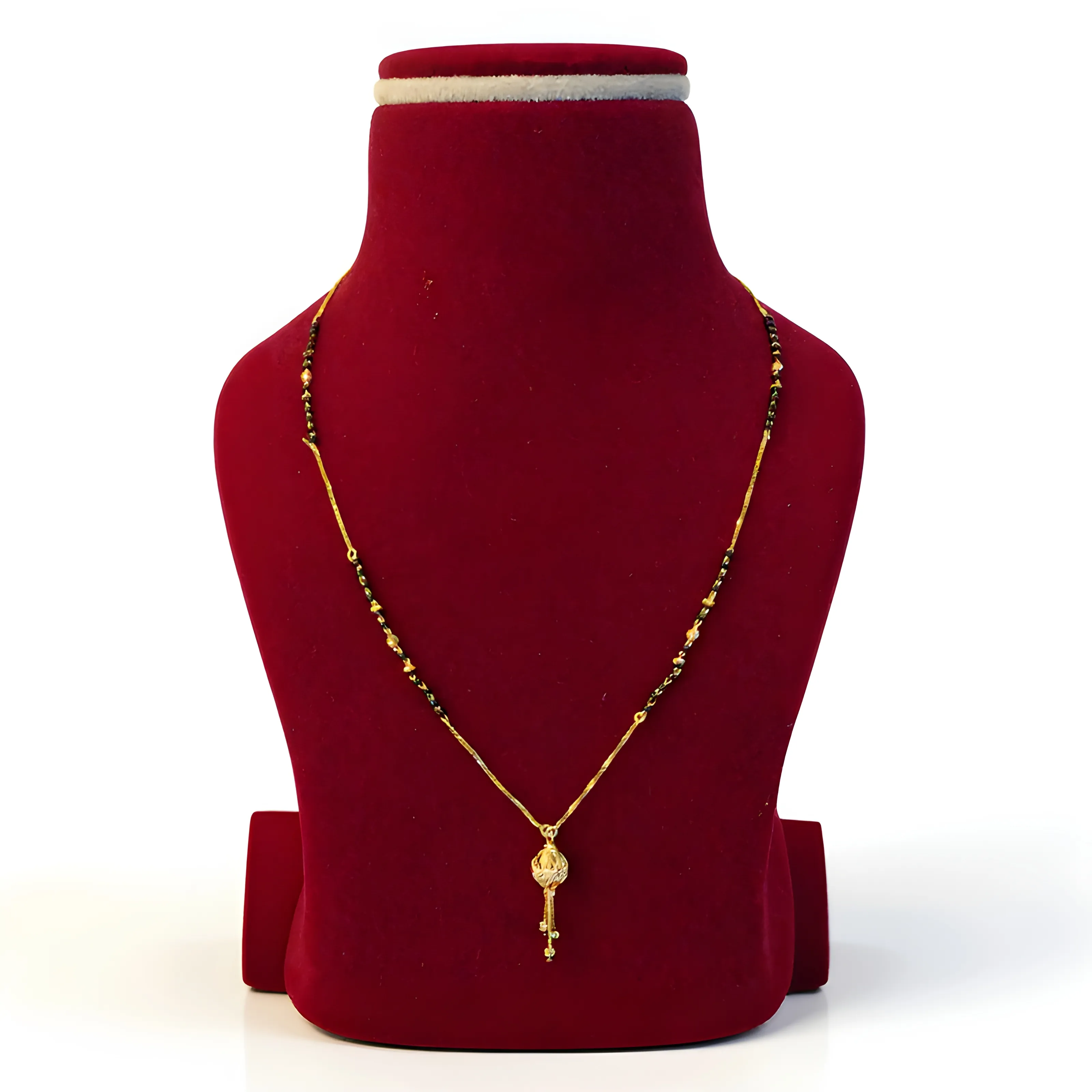 Gold Key Pendant Necklace view 2
