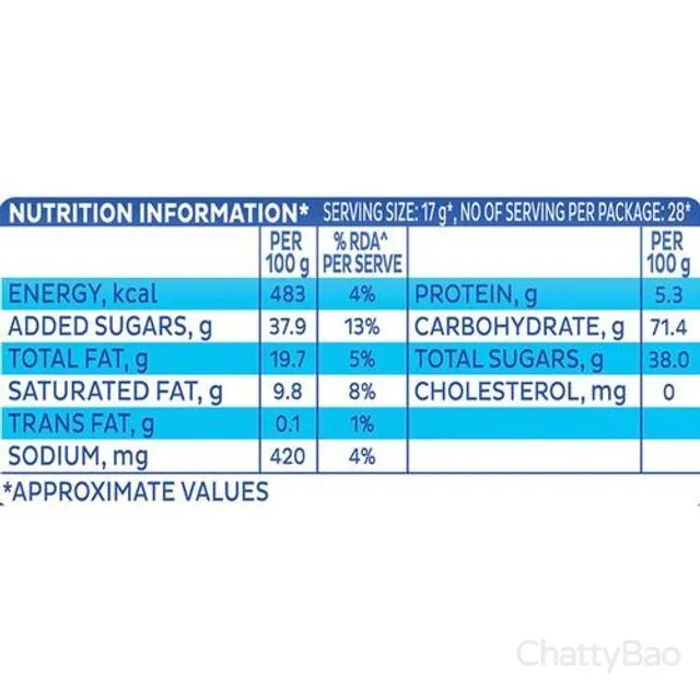 Cadbury Oreo Chocolate Flavour Biscuit 43 g view 3