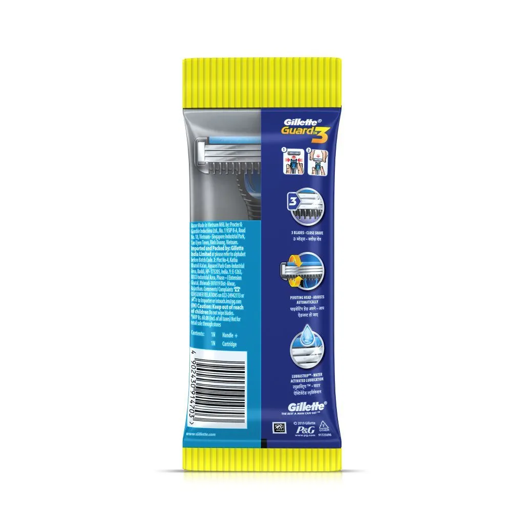 Gillette Guard 3 Shaving Razor 1 Pc view 2