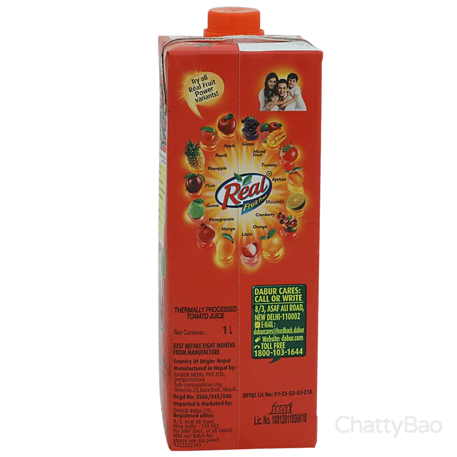 Real Tomato Juice 1 L view 2