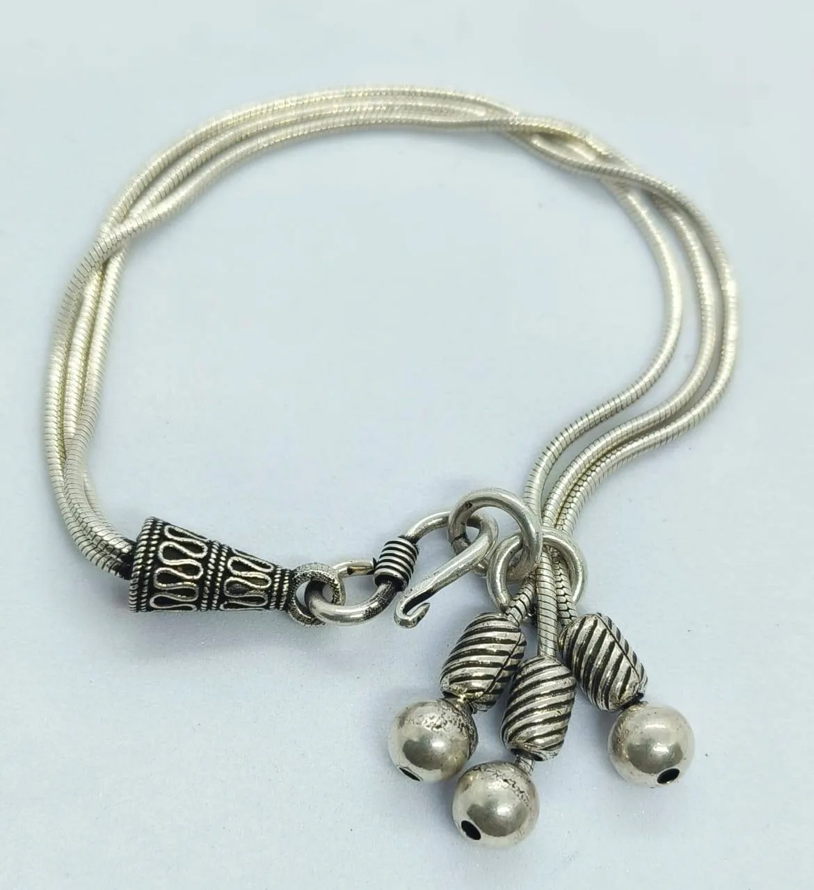 Silver Serpentine Bracelet (AVSBR-031) view 2