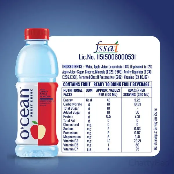 Ocean Fruit Water - Crispy Apple 250 ml view 2