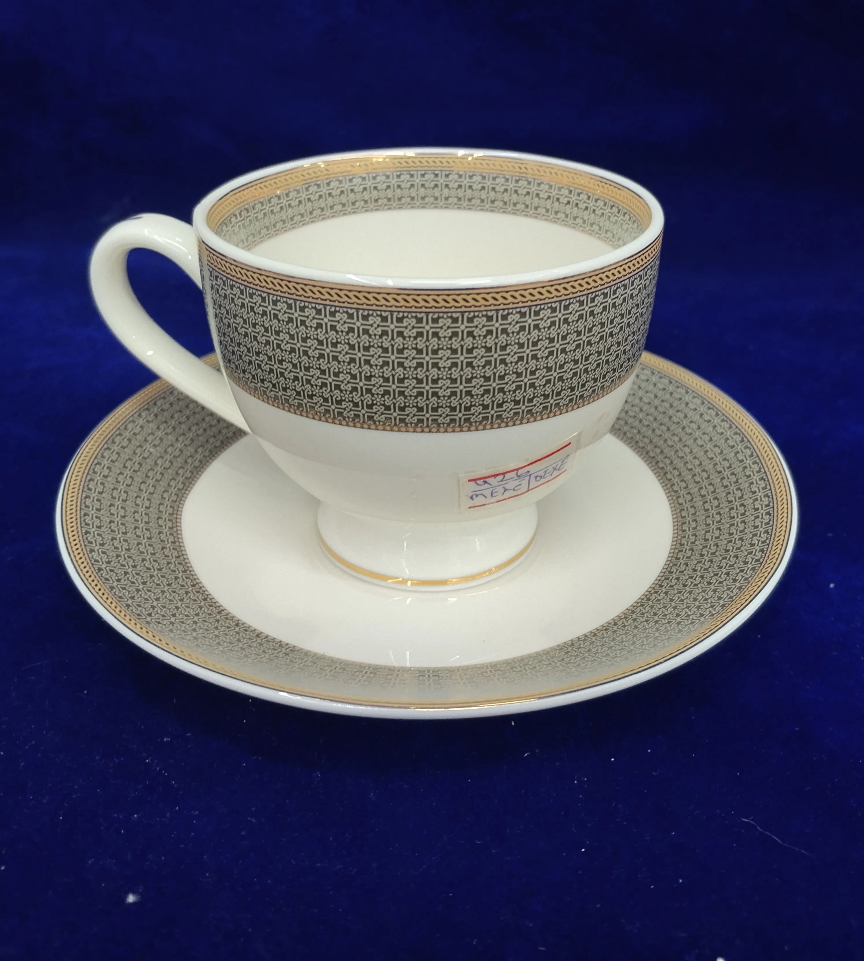 Ornate Tea Cup and Saucer view 2