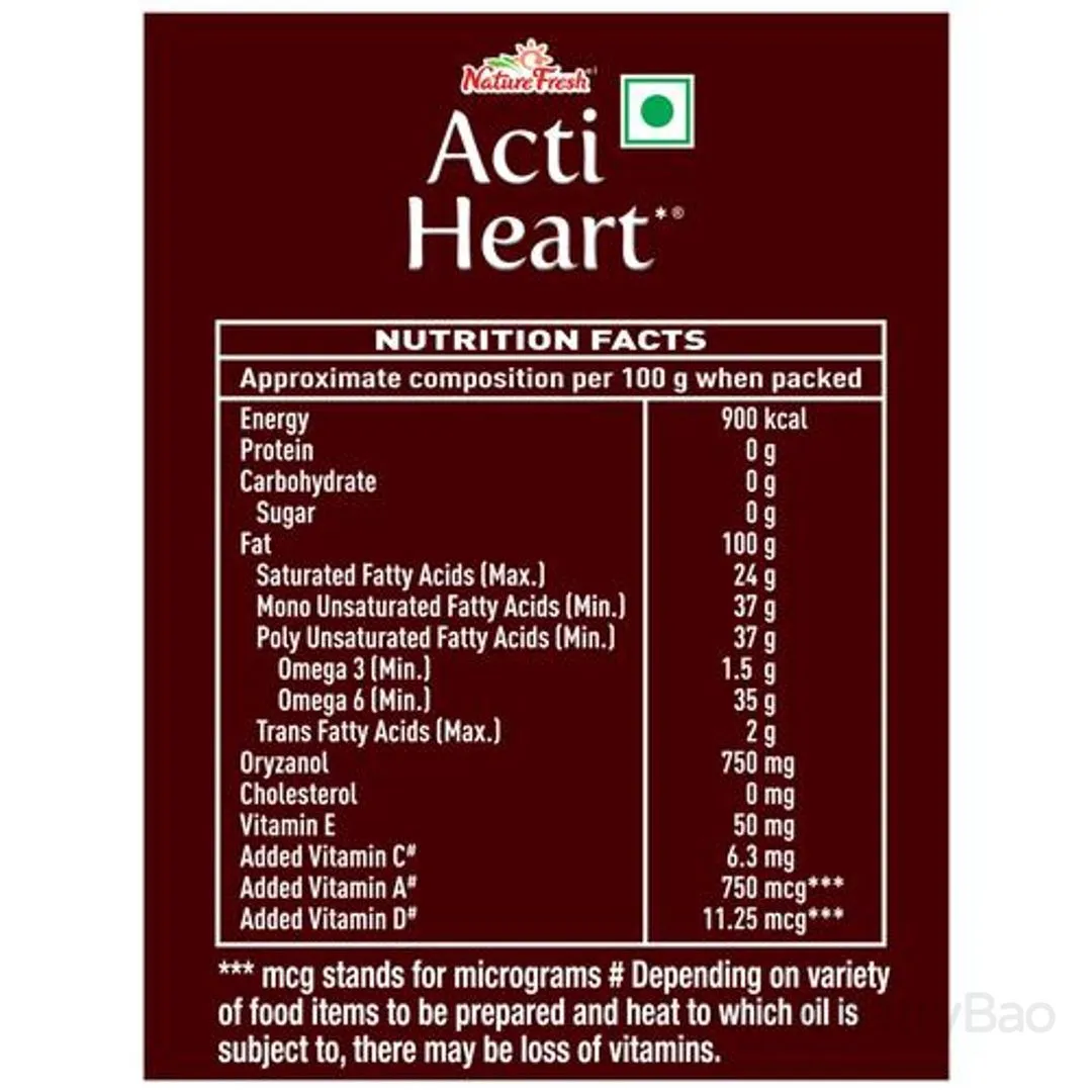 Nature Fresh Acti Heart Edible Oil Pouch 1 L view 3