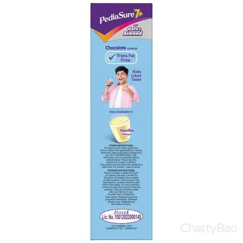 PediaSure 7+ Nutrition Drink Oats & Almonds - Chocolate 200 g view 4