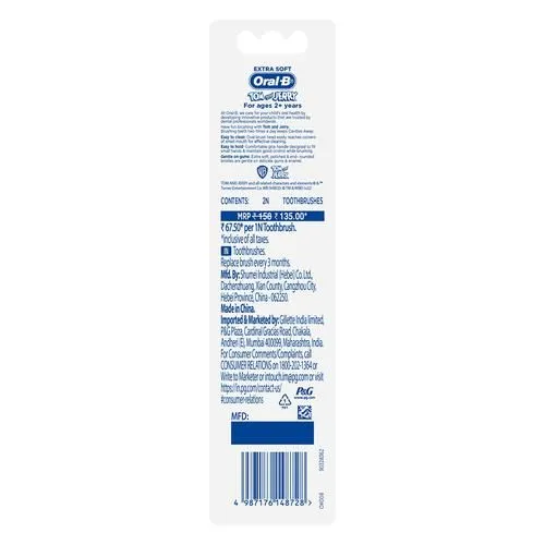 Oral B Kids Toothbrush - Tom & Jerry 2 Pieces view 2