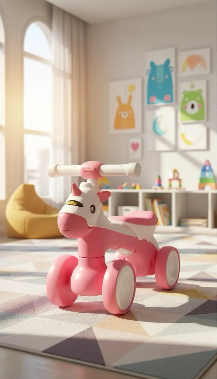 Unicorn Ride-On Toy view 3