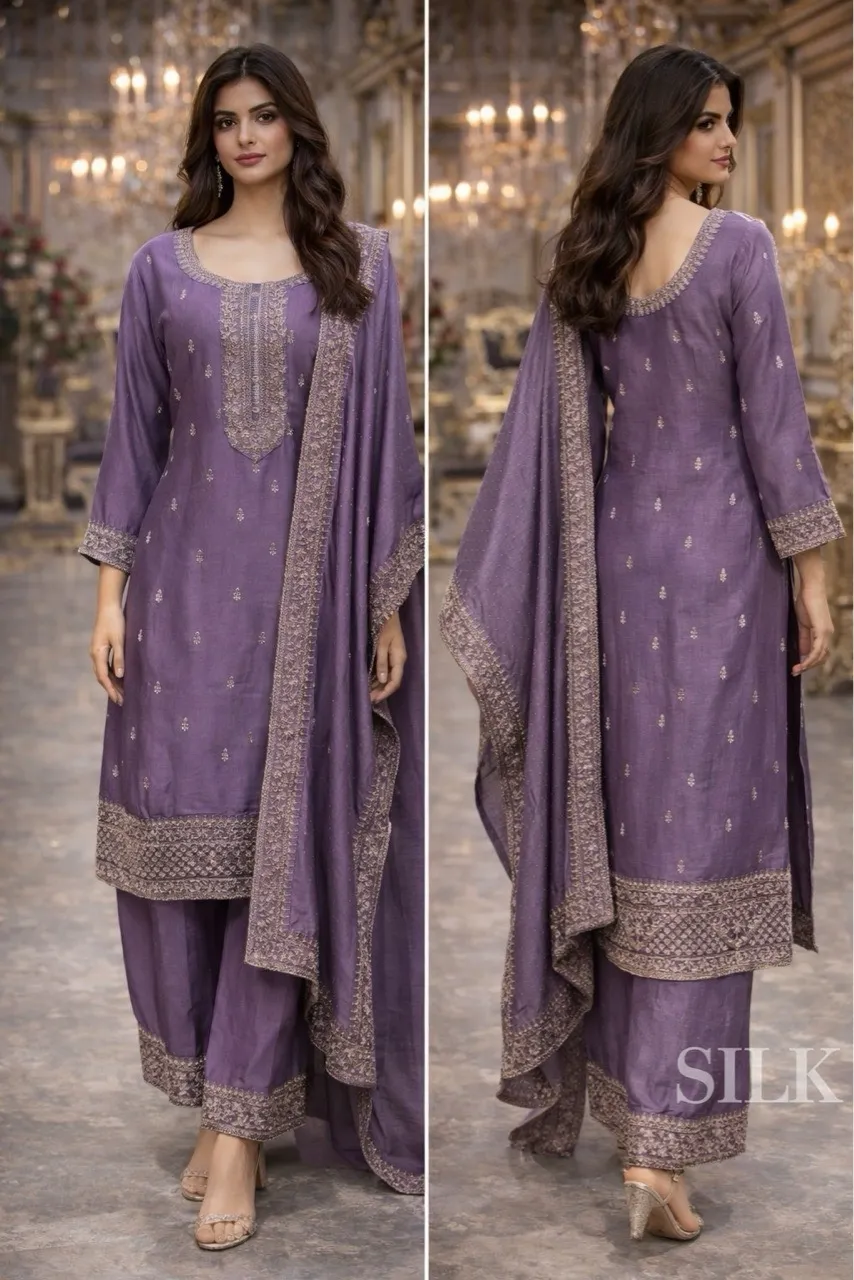 Silk Premium Ethnic Suit. view 2