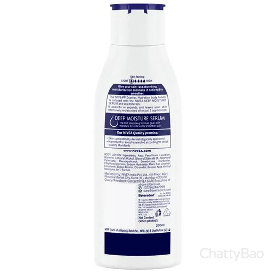 Nivea Body Lotion - Express Hydration 200 ml view 2