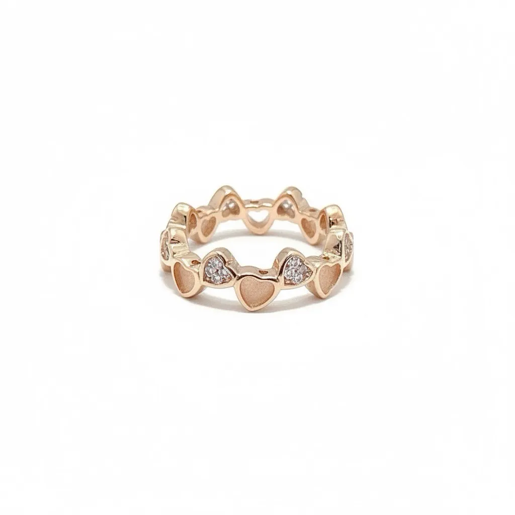 Heartbeat Rose Gold Ring view 2