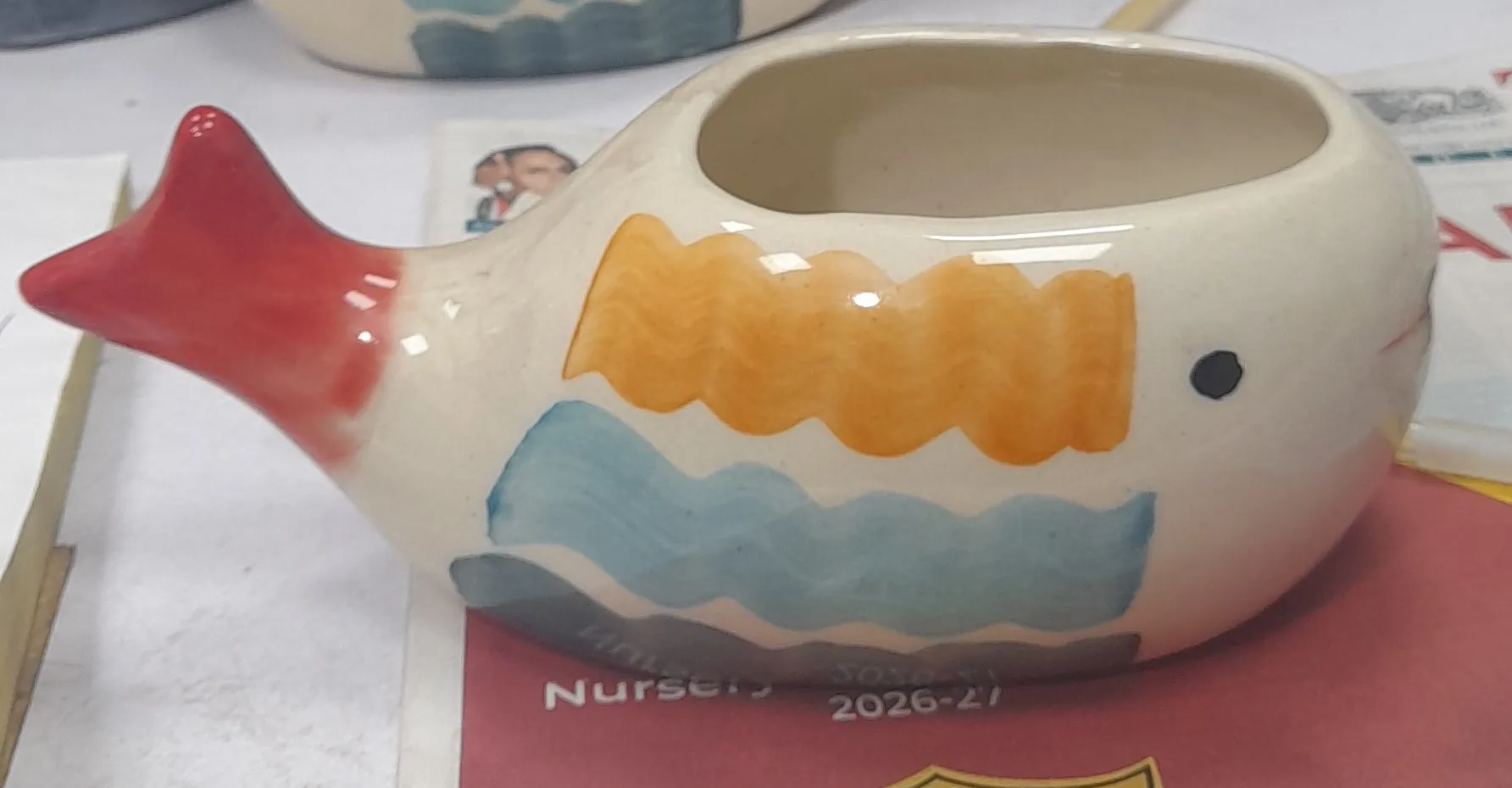 Decorative Fish Planter 3"H&6"W view 2