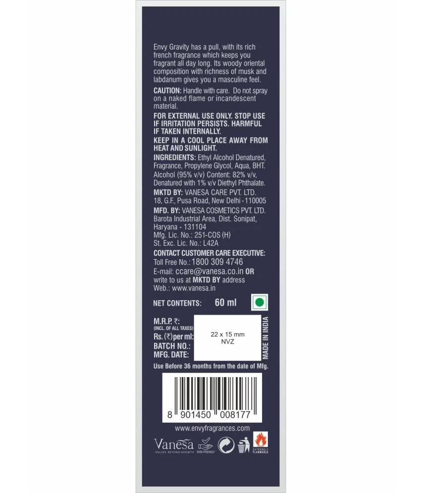 Envy Gravity Perfume 60 ml view 3
