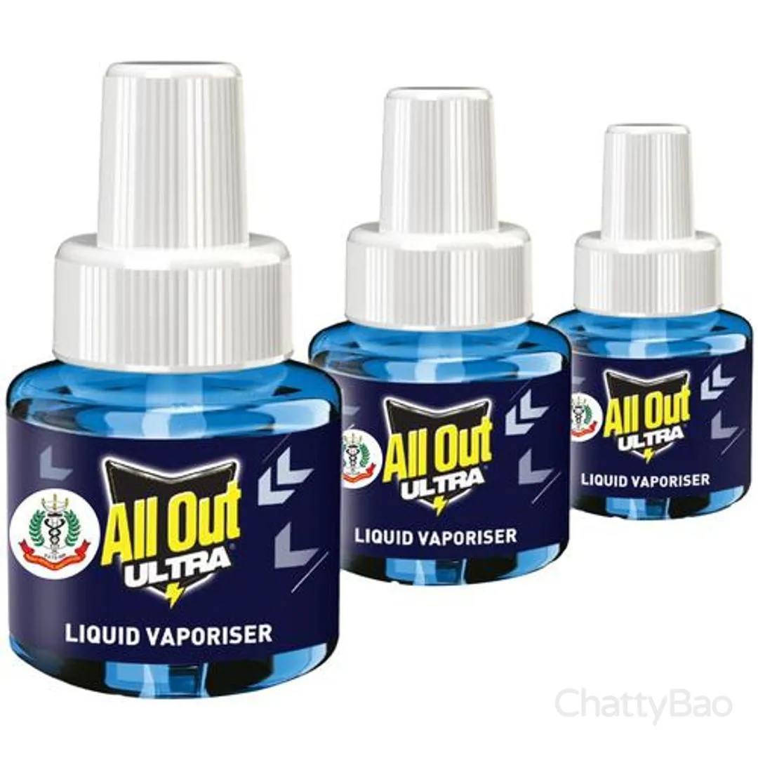 All Out Ultra Mosquito Repellent Refills 45 ml each (Pack of 3) view 3