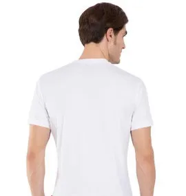 Jockey T-Shirt Round Neck Half Sleeve White view 3