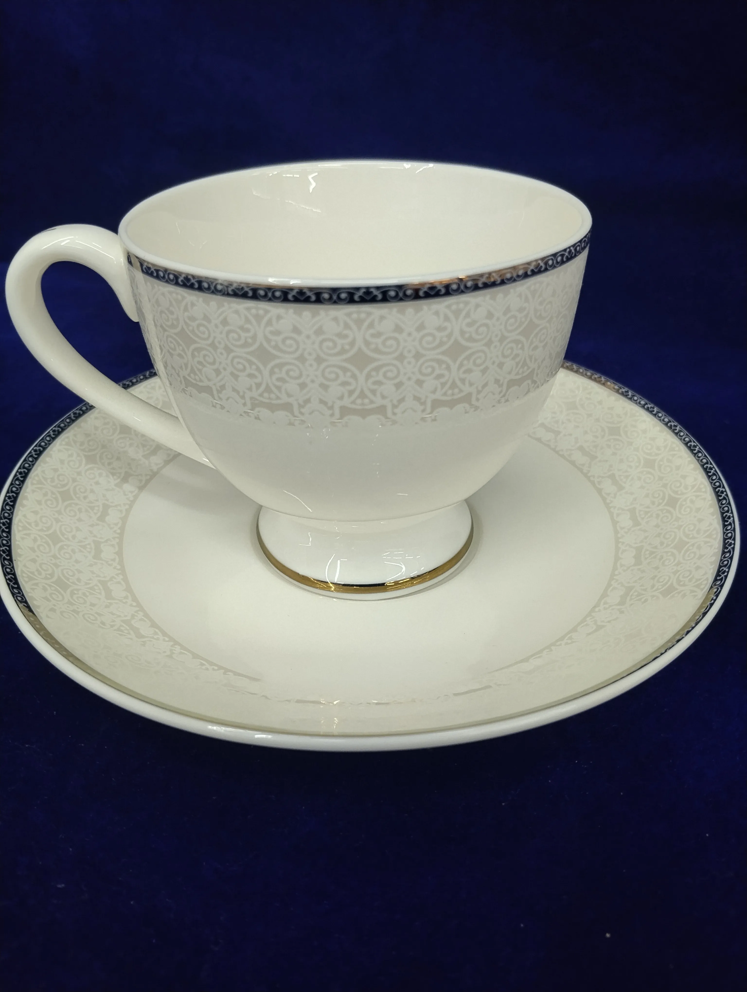 Porcelain Teacup and Saucer view 2