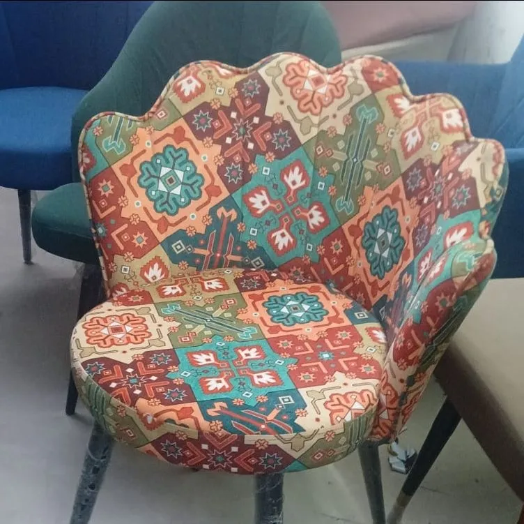 Ethnic Print Accent Chair