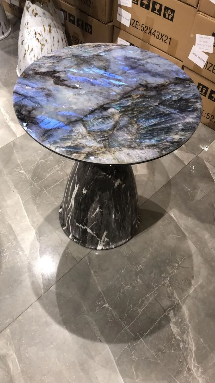 Blue Touch Marble Side Table