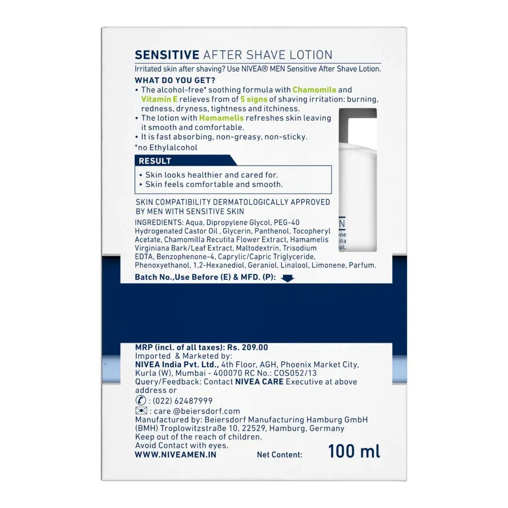 Nivea Men Sensitive After Shave Lotion 100 ml view 2
