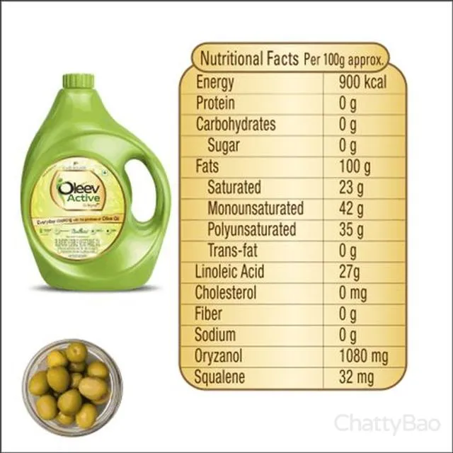 Oleev Active Cooking Oil - Goodness Of Olive Oil 5 L view 2